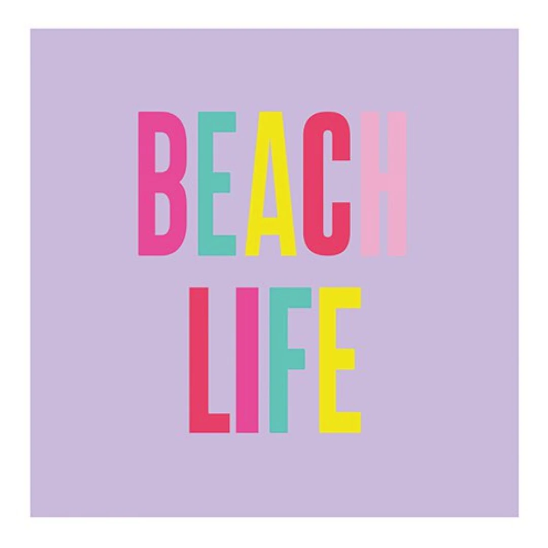 Plush Appeal, LLC Beach Life Beverage Napkins - 5" X 5" (20 Count) 3 Plush Appeal, LLC Beach Life Beverage Napkins - 5" X 5" (20 Count)