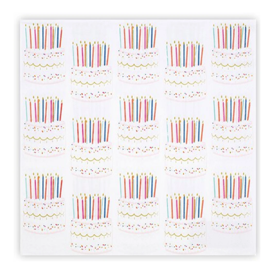 Plush Appeal, LLC Birthday Cakes Napkins - 8" X 8" (20 Count) Party Supplies 3 Plush Appeal, LLC Birthday Cakes Napkins - 8" X 8" (20 Count) Party Supplies