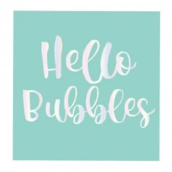 Plush Appeal, LLC Hello Bubbles Napkins - 5" X 5" (20 Count)