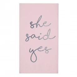 Plush Appeal, LLC She Said Yes Guest Towels (16 Pk)