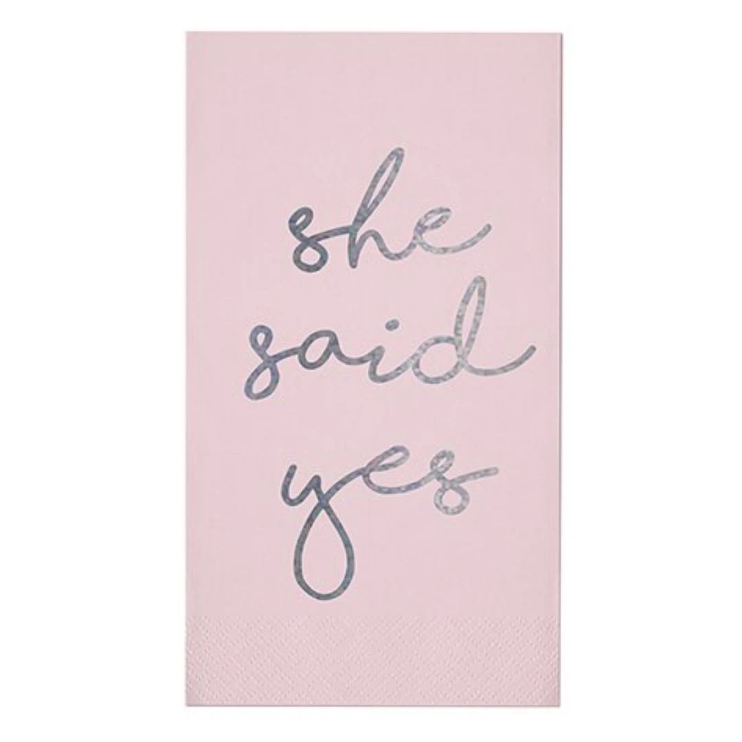 Plush Appeal, LLC She Said Yes Guest Towels (16 Pk) 3 Plush Appeal, LLC She Said Yes Guest Towels (16 Pk)