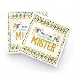 Plush Appeal, LLC Party Supplies Pour Me Something Mister Cocktail Napkins (Pack)