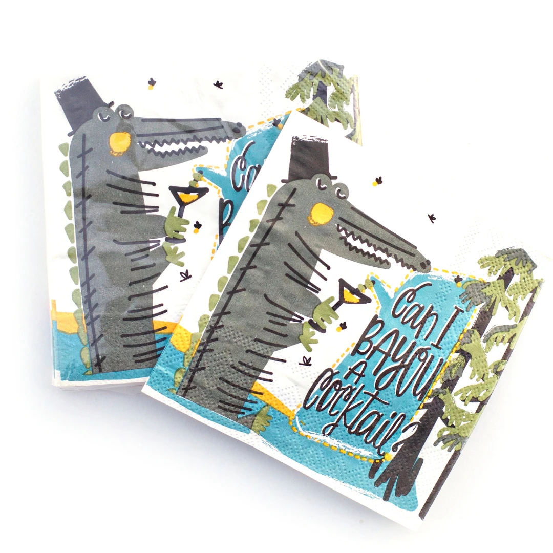 Plush Appeal, LLC Can I Bayou A Cocktail Cocktail? - Napkins (Pack) Party Supplies 3 Plush Appeal, LLC Can I Bayou A Cocktail Cocktail? - Napkins (Pack) Party Supplies