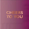 Plush Appeal, LLC Cheers To You Cocktail Napkins - 5" X 5" (20 Count) Party Supplies 1 Plush Appeal, LLC Cheers To You Cocktail Napkins - 5" X 5" (20 Count) Party Supplies