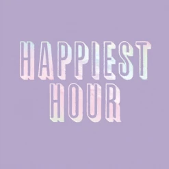 Plush Appeal, LLC Party Supplies Happiest Hour Cocktail Napkins - 5" X 5" (20 Count)