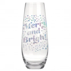 - No Manufacturer - Merry & Bright Champagne Flute (Each)
