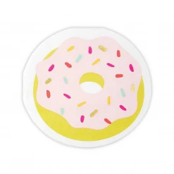 MGSPOT Large Die-Cut Donut Napkins - 6.5" X 6.5" (20 Count)