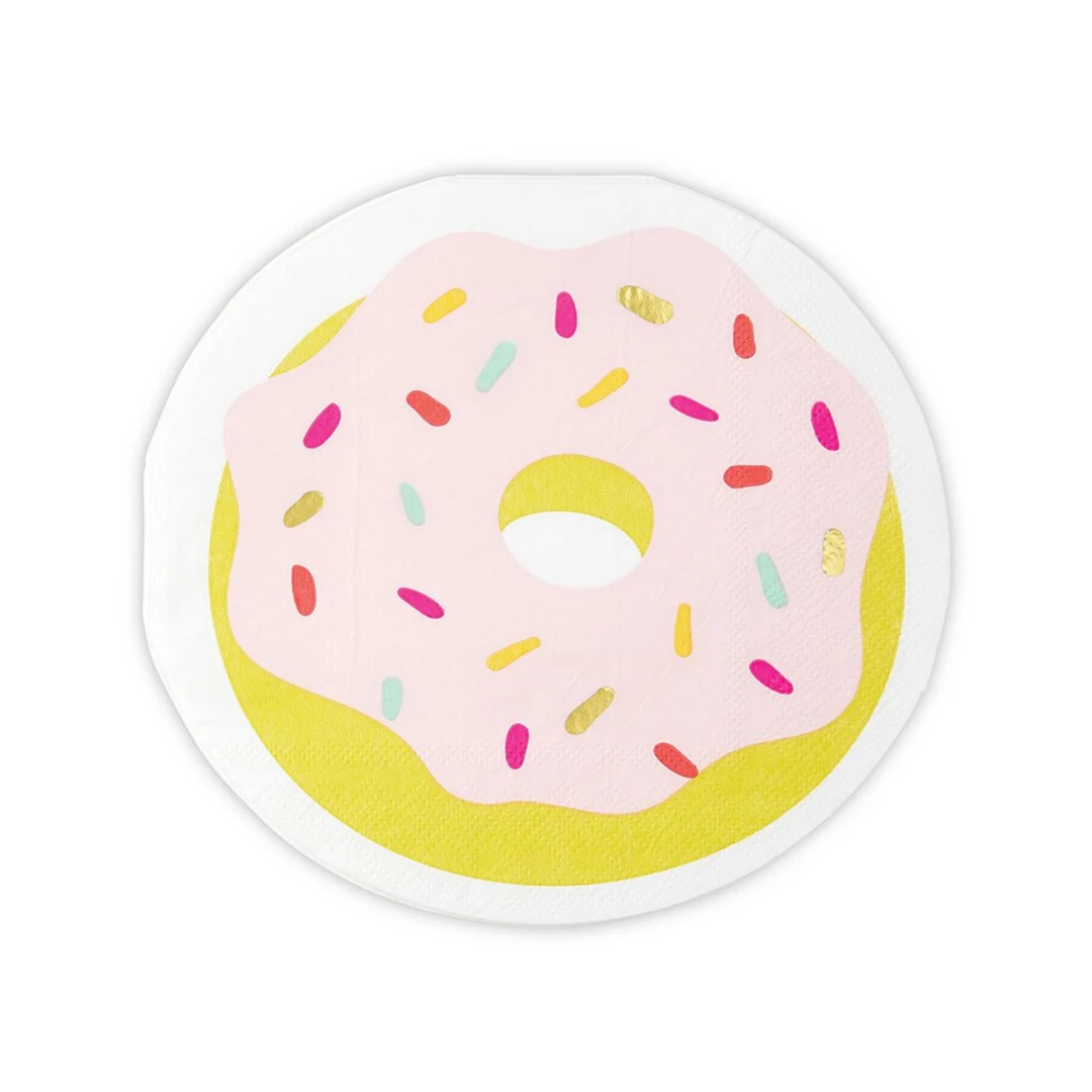 MGSPOT Large Die-Cut Donut Napkins - 6.5" X 6.5" (20 Count) 3 MGSPOT Large Die-Cut Donut Napkins - 6.5" X 6.5" (20 Count)