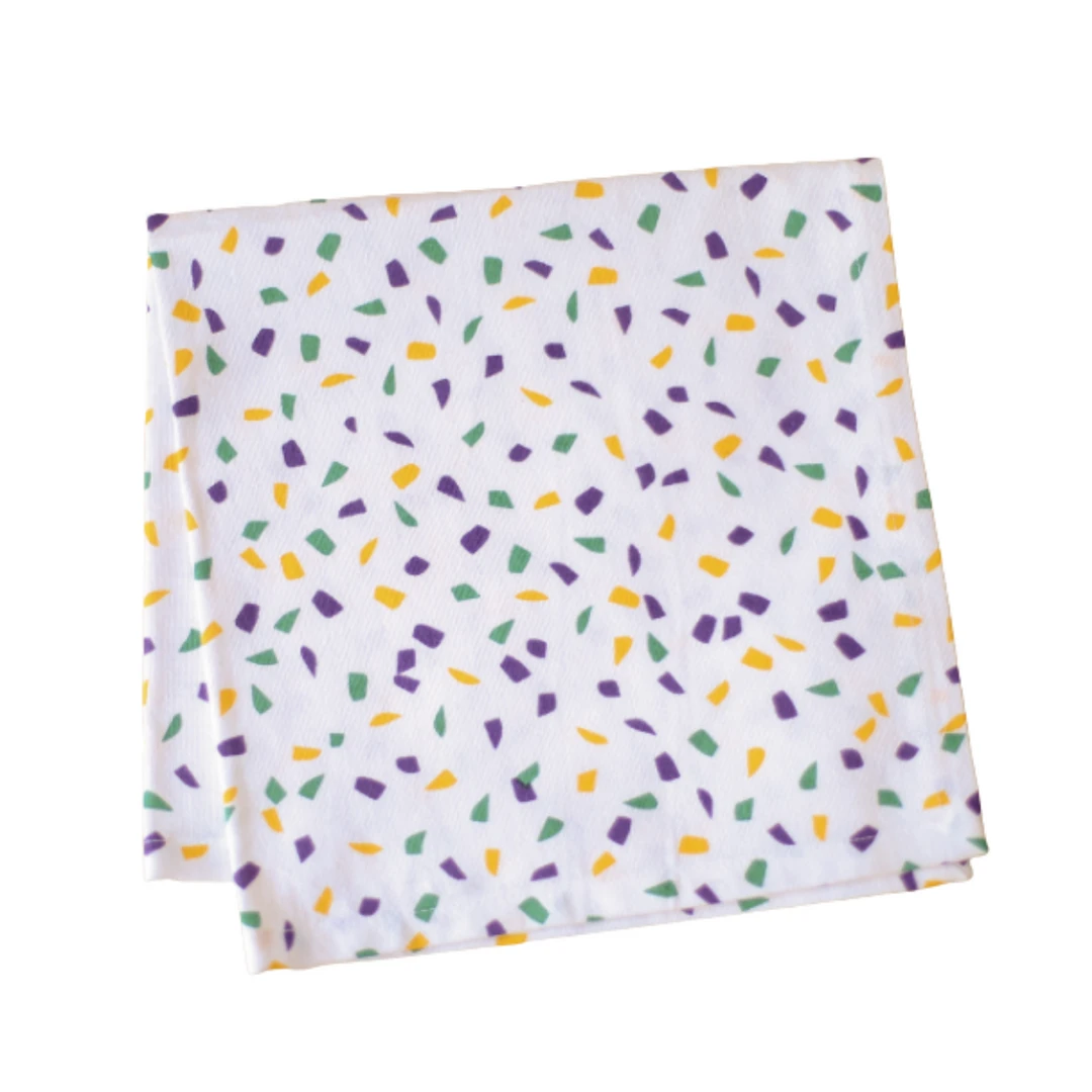 MGSPOT Mardi Gras Confetti Cloth Napkin (Each) 3 MGSPOT Mardi Gras Confetti Cloth Napkin (Each)