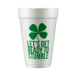 MGSPOT Tableware Let's Get Ready To Stumble Foam Cups - Pack Of 10 (Each)