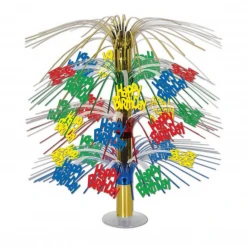 MGSPOT Party Supplies Happy Birthday Cascade Centerpiece 18" (Each)