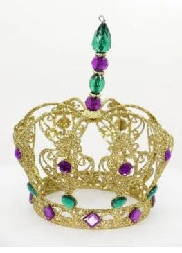 Plush Appeal, LLC 8" Mardi Gras Jeweled Crown (Each) Tableware 3 Plush Appeal, LLC 8" Mardi Gras Jeweled Crown (Each) Tableware