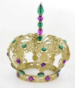Plush Appeal, LLC 9" Mardi Gras Jeweled Crown (Each) Tableware