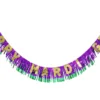 Plush Appeal, LLC 9' Happy Mardi Gras Banner With Purple, Green And Gold Fringe (Each) Party Supplies