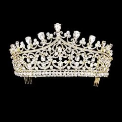 Plush Appeal, LLC Headbands Glass Crystal Vine Tiara (Each)