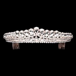 Plush Appeal, LLC Teardrop Cluster Detailed Princess Tiara (Each)