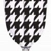 Sale 13oz Black Houndstooth Acrylic Double Wall Wine Tumbler (Each)