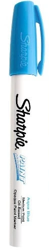 Plush Appeal, LLC Aqua Sharpie Paint Marker - Medium Point (Each)
