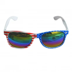 Plush Appeal, LLC Novelties Mirrored Lens American Flag Sunglasses (Each)