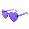 - No Manufacturer - Purple Acrylic Heart Glasses (Each) Novelties