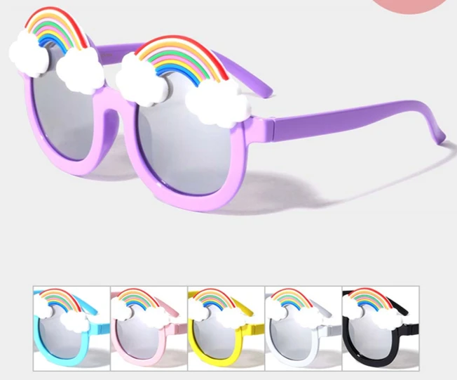 - No Manufacturer - Rainbow Accented Children's Sunglasses (Each) Novelties - No Manufacturer - Rainbow Accented Children's Sunglasses (Each) Novelties