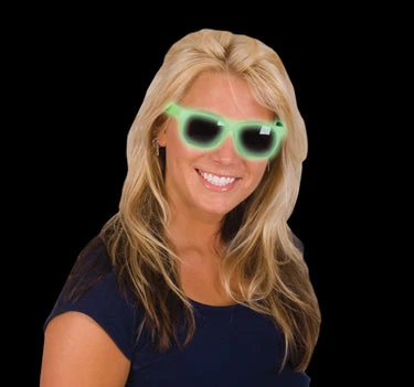 Mardi Gras Spot Glow In The Dark Sunglasses (Each) Mardi Gras Spot Glow In The Dark Sunglasses (Each)