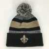 MGSPOT Fleur De Lis Beanie With Pom Pom (Each) 1 MGSPOT Fleur De Lis Beanie With Pom Pom (Each)