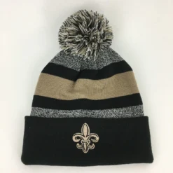 MGSPOT Fleur De Lis Beanie With Pom Pom (Each)