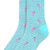 Plush Appeal, LLC Striped Flamingo Socks (Pair) Gifts & Apparel