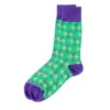- No Manufacturer - Bon Temp Socks Green With Fleur De Lis - One Size (Pair) Gifts & Apparel