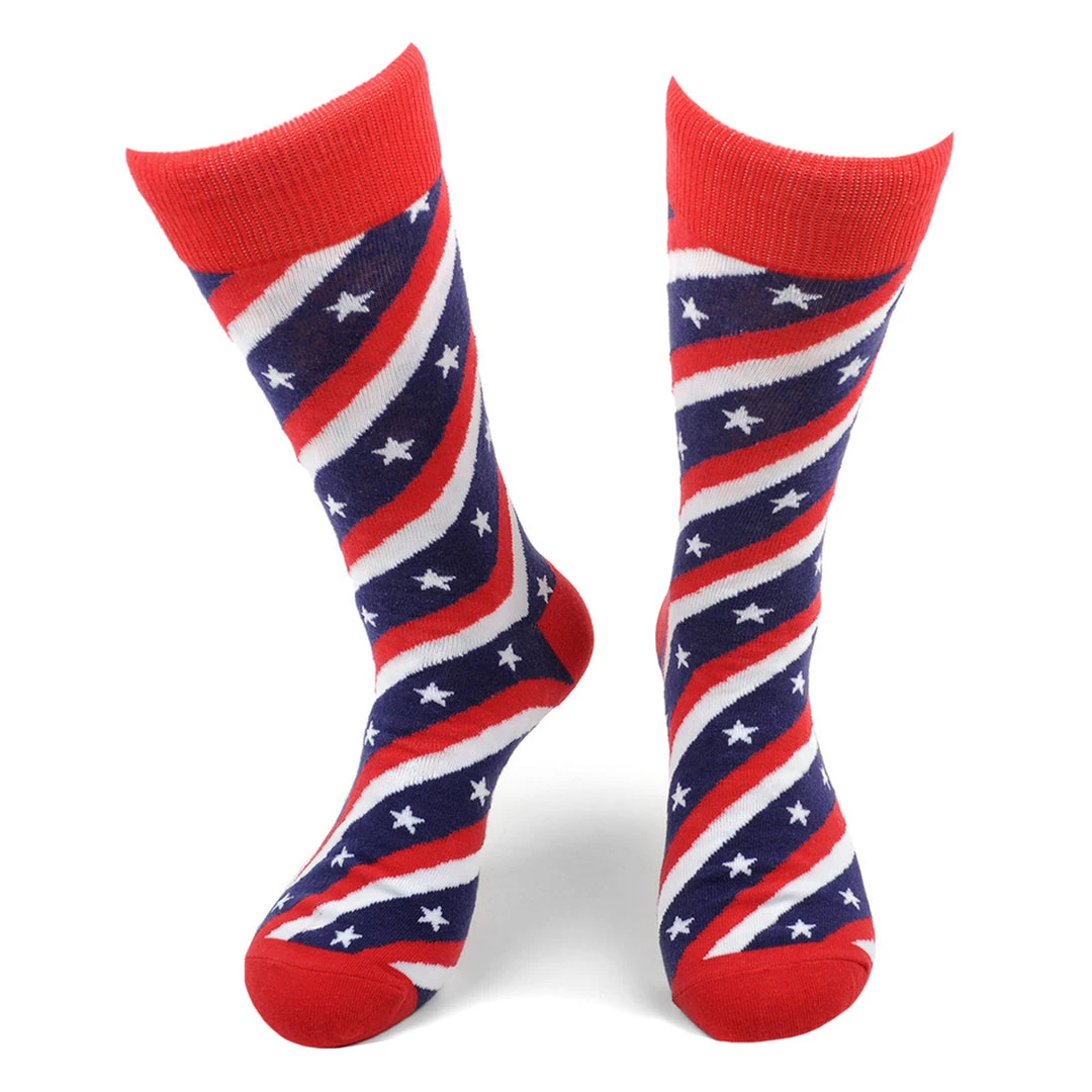 - No Manufacturer - Patriotic Red, White & Blue Socks (Pair) Gifts & Apparel 4 - No Manufacturer - Patriotic Red, White & Blue Socks (Pair) Gifts & Apparel