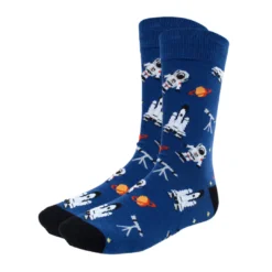 - No Manufacturer - Navy Astronaut Socks (Pair)