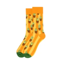 - No Manufacturer - Gifts & Apparel Gold Cactus Socks (Pair)
