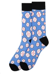- No Manufacturer - Gifts & Apparel Men's - Blue Baseball Socks (Pair)