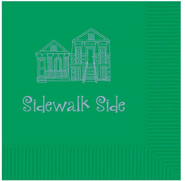 Plush Appeal, LLC Tableware Sidewalk Side Napkins (Pack Of 25) Plush Appeal, LLC Tableware Sidewalk Side Napkins (Pack Of 25)