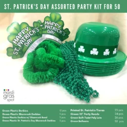 Plush Appeal, LLC St. Patrick's Day Assorted Party Kit For 50 (Each)