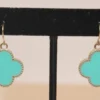 Sale Clover Earrings Turquoise And Gold (Each) Gifts & Apparel