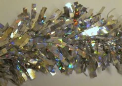 Mardi Gras Spot Party Supplies Holographic Metallic Twist 4" X 25' (Roll)