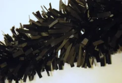 Mardi Gras Spot Black Vinyl Twist 4 Inch X 25 Feet (Roll) Party Supplies