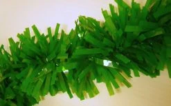 Mardi Gras Spot Grass Green Vinyl Twist 4 Inch X 25 Feet (Roll) Party Supplies