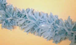 Mardi Gras Spot Party Supplies Light Blue Vinyl Twist 4 Inch X 25 Feet (Roll)