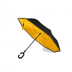 Sale Umbrellas Black & Gold Inverted 31" Umbrella (Each)