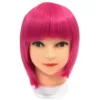 Mardi Gras Spot Hot Pink Bob Wig (Each)