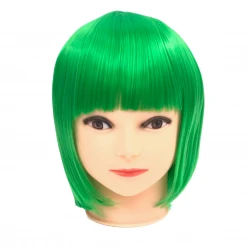Plush Appeal, LLC Neon Green Bob Wig (Each) Party Supplies