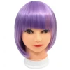 Mardi Gras Spot Lavender Bob Wig With Bangs (Each) 2 Mardi Gras Spot Lavender Bob Wig With Bangs (Each)