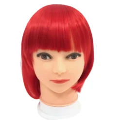 Mardi Gras Spot Party Supplies Red Bob Wig (Each)