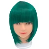 Mardi Gras Spot Green Bob Wig (Each) 2 Mardi Gras Spot Green Bob Wig (Each)