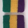 Sale Party Supplies Wrist Band - Purple Green And Gold (Pair) 1 Sale Party Supplies Wrist Band - Purple Green And Gold (Pair)