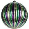 Sale Purple, Green And Gold Metallic Antique Vertical Stripe Ball 200mm (Each) Party Supplies 1 Sale Purple, Green And Gold Metallic Antique Vertical Stripe Ball 200mm (Each) Party Supplies