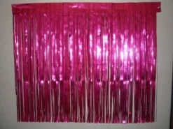 Mardi Gras Spot Cerise Metallic X-Tra Long Crinkle Fringe 30" X 3' (Roll) Petal Paper